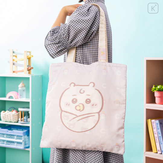 Japan Chiikawa Pocketable Eco Bag - Hachiware : Chiikawa Baby - 3