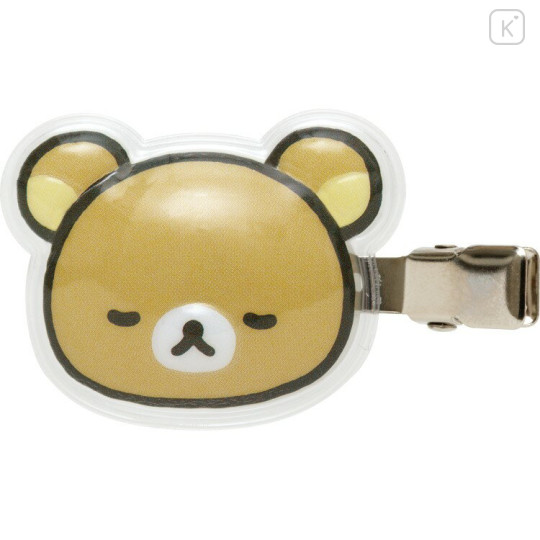 Japan San-X Acrylic Hair Clip Set - Rilakkuma : Puffy - 3