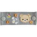 Japan San-X Cord Holder - Rilakkuma : Embroidered Grey - 2