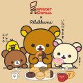 Japan San-X Letter Envelope Set - Rilakkuma : Mister Donut Red - 3