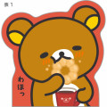 Japan San-X Die-cut Memo - Rilakkuma : Mister Donut Red - 2