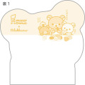Japan San-X Die-cut Memo - Rilakkuma : Mister Donut Beige - 3