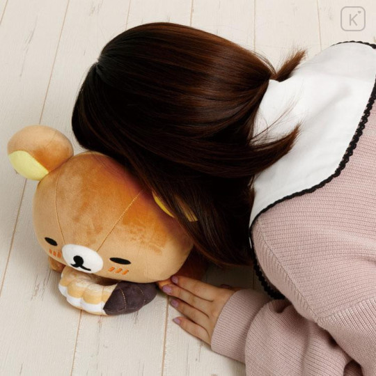 Japan San-X Die-cut Cushion - Rilakkuma : Mister Donut - 6