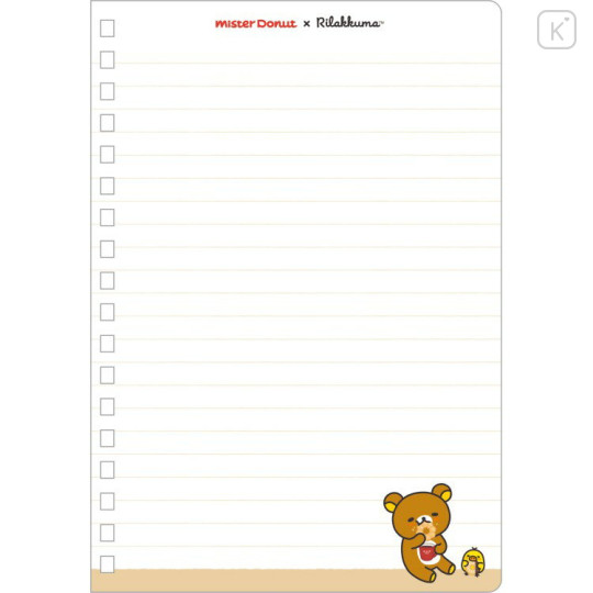 Japan San-X B6SP Notebook - Rilakkuma : Mister Donut - 2