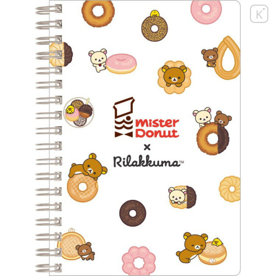 Japan San-X B6SP Notebook - Rilakkuma : Mister Donut Friends - 1