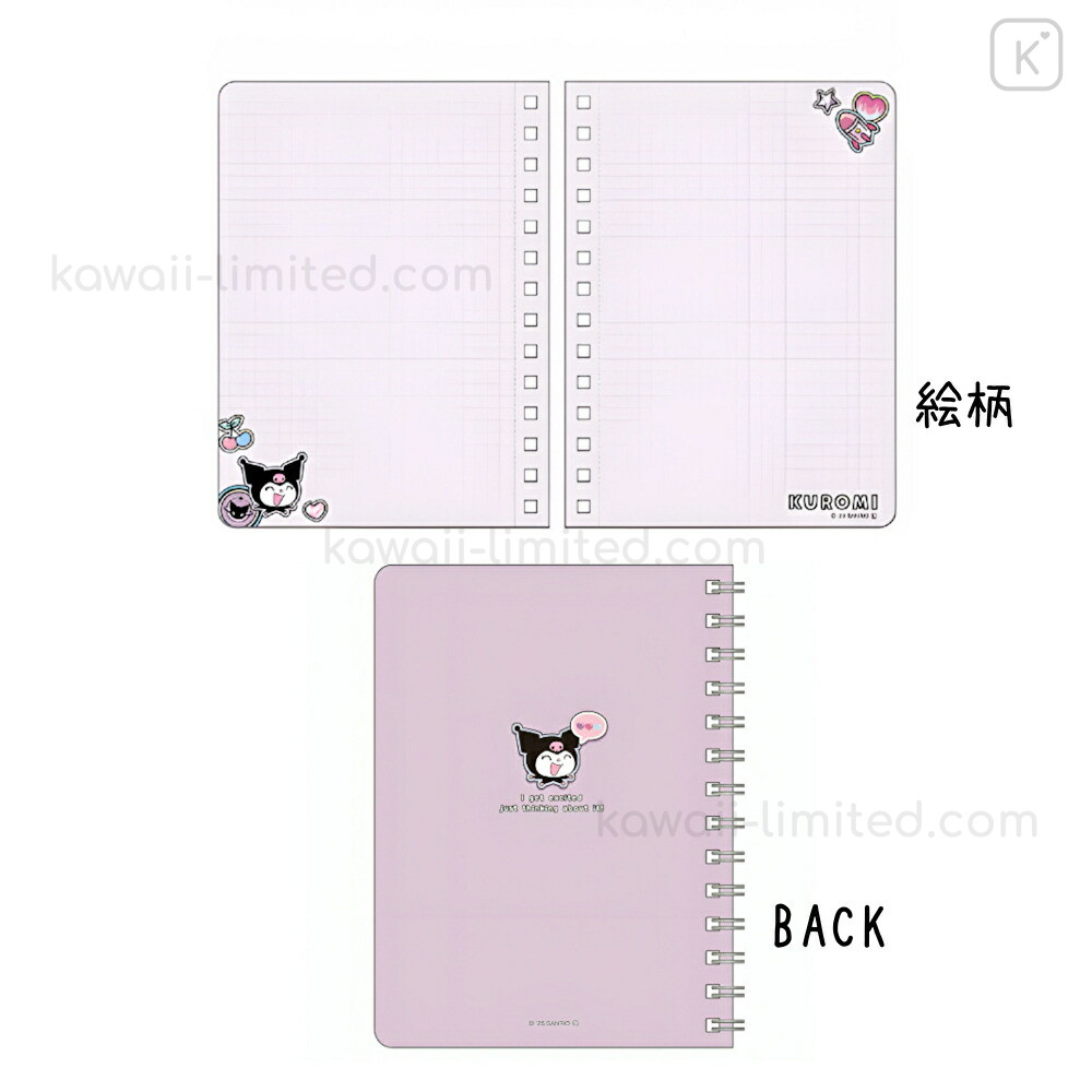 ❤kuromikeさま❤NoteMakingEnergy❤ japan-sanrio-b6-ring-notebook-