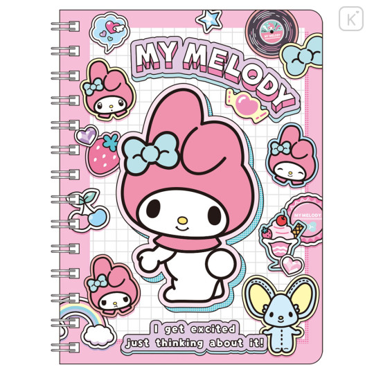 Japan Sanrio B6 Ring Notebook - My Melody - 1