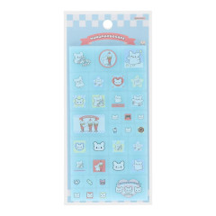 Japan Sanrio Tile Sticker - Hanamaruobake : Sweet Reward Blue