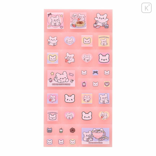 Japan Sanrio Tile Sticker - Hanamaruobake : Sweet Reward Pink - 2