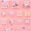 Japan Sanrio Tile Sticker - Hanamaruobake : Sweet Reward Pink - 3