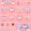 Japan Sanrio Tile Sticker - Hanamaruobake : Sweet Reward Pink - 4