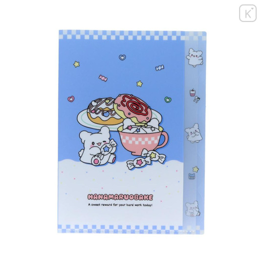 Japan Sanrio 5 Pockets A4 Index Holder - Hanamaruobake : Sweet Reward Blue - 1