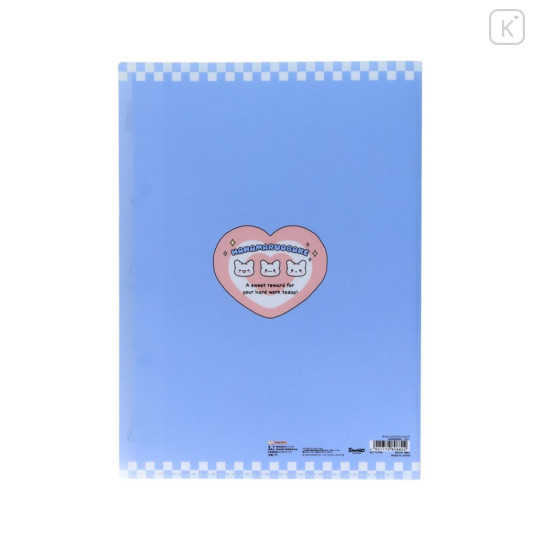 Japan Sanrio 5 Pockets A4 Index Holder - Hanamaruobake : Sweet Reward Blue - 2