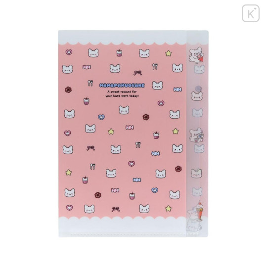 Japan Sanrio 5 Pockets A4 Index Holder - Hanamaruobake : Sweet Reward Pink - 1