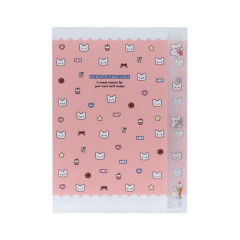 Japan Sanrio 5 Pockets A4 Index Holder - Hanamaruobake : Sweet Reward Pink