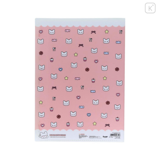 Japan Sanrio 5 Pockets A4 Index Holder - Hanamaruobake : Sweet Reward Pink - 2