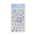Japan Sanrio Puffy Sticker - Hanamaruobake : Sweet Reward Blue - 1