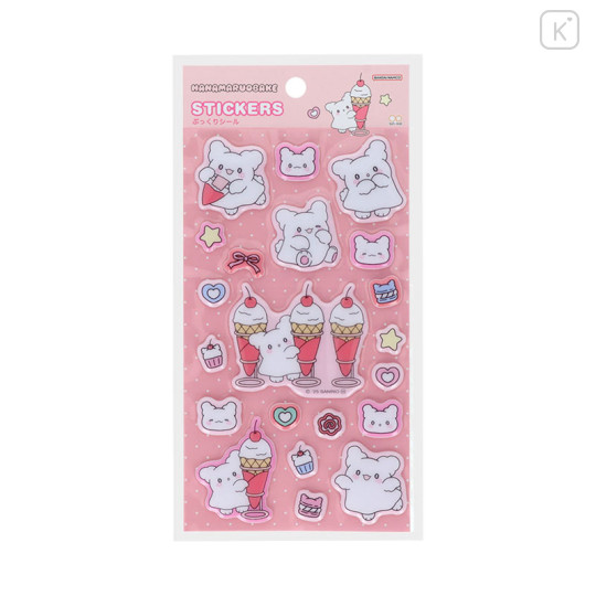 Japan Sanrio Puffy Sticker - Hanamaruobake : Sweet Reward Pink - 1