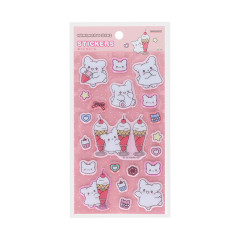 Japan Sanrio Puffy Sticker - Hanamaruobake : Sweet Reward Pink