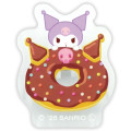 Japan Sanrio Acrylic Badge - Kuromi : Donut - 1