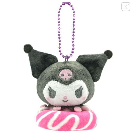Japan Sanrio Mascot Holder - Kuromi : Donut Pink - 1