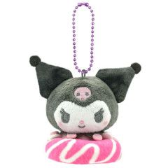 Japan Sanrio Mascot Holder - Kuromi : Donut Pink