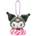 Japan Sanrio Mascot Holder - Kuromi : Donut Pink - 1