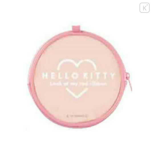 Japan Sanrio Mini Round Accessory Pouch - Hello Kitty : Sleepy - 2