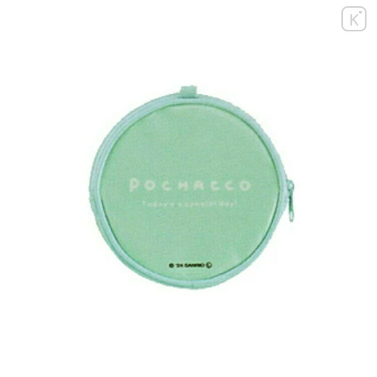 Japan Sanrio Mini Round Accessory Pouch - Pochacco : Peek - 2