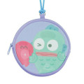 Japan Sanrio Mini Round Accessory Pouch - Hangyodon : Peek - 1