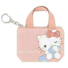 Japan Sanrio Mini Pouch - Hello Kitty : Sleepy Tote Bag Style