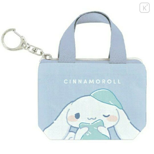 Japan Sanrio Mini Pouch - Cinnamoroll : Sleepy Tote Bag Style - 1