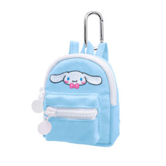 Japan Sanrio Mini Pouch with Carabiner - Cinnamoroll : Backpack Style Blue