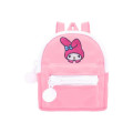 Japan Sanrio Mini Pouch with Carabiner - My Melody : Backpack Style Pink - 1