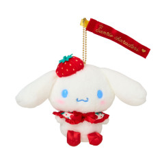 Japan Sanrio Original Mascot Holder - Cinnamoroll : Strawberry Newspaper 50th Anniversary