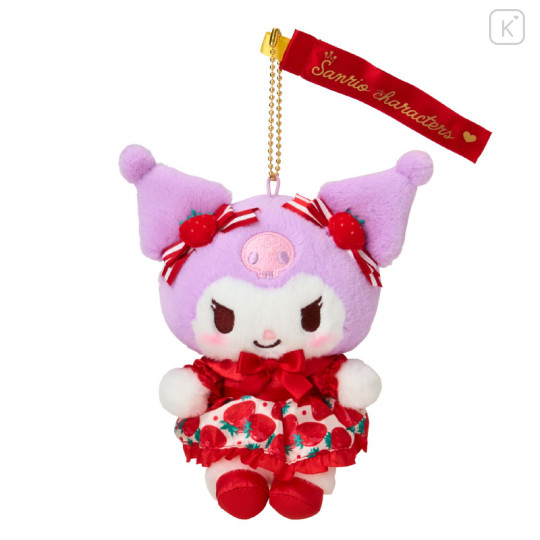 Japan Sanrio Original Mascot Holder - Kuromi : Strawberry Newspaper 50th Anniversary - 1