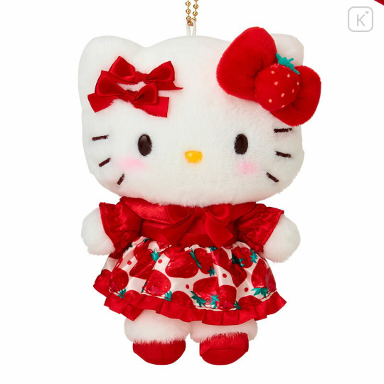 Japan Sanrio Original Mascot Holder - Hello Kitty : Strawberry Newspaper 50th Anniversary - 3