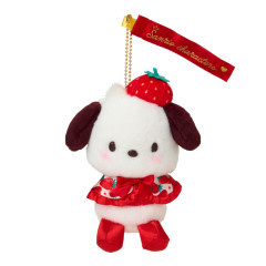 Japan Sanrio Original Mascot Holder - Pochacco : Strawberry Newspaper 50th Anniversary