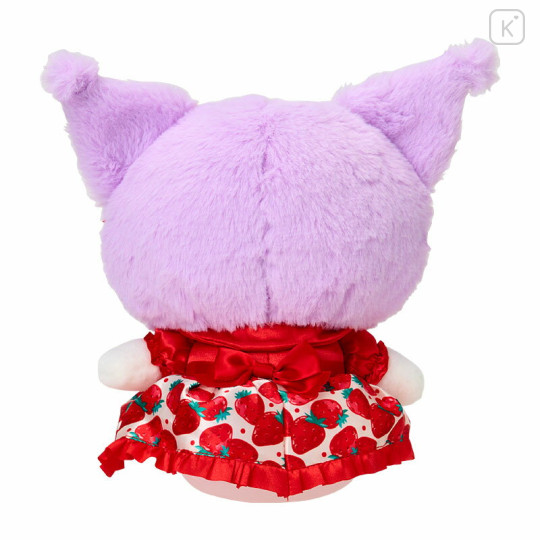 Japan Sanrio Original Plush Toy - Kuromi : Strawberry Newspaper 50th Anniversary - 2