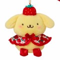 Japan Sanrio Original Mascot Holder - Pompompurin : Strawberry Newspaper 50th Anniversary - 3