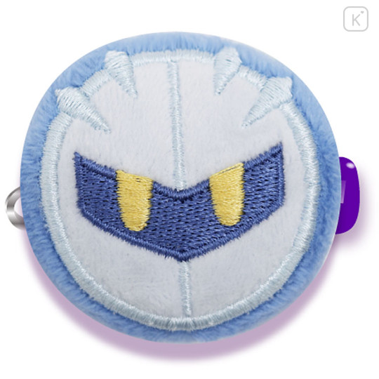 Japan Kirby Plush Badge - Meta Knight Face - 1