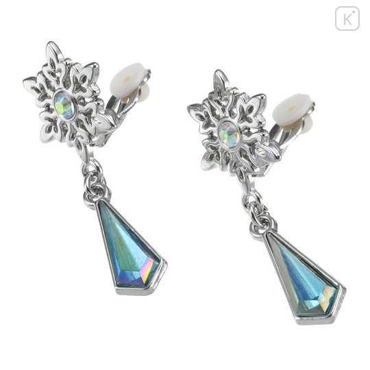 Japan Disney Store Kids Necklace & Clip-on Earrings - Frozen : Snowflake - 4