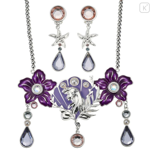 Japan Disney Store Kids Necklace & Clip-on Earrings - The Little Mermaid : Face - 2