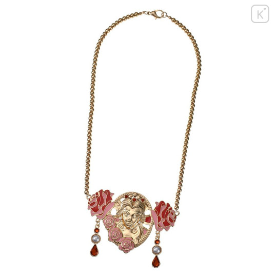 Japan Disney Store Kids Necklace & Clip-on Earrings - Beauty and the Beast : Face - 6