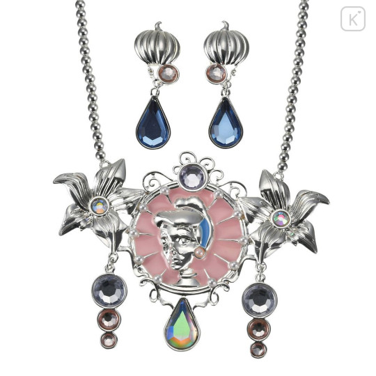 Japan Disney Store Kids Necklace & Clip-on Earrings - Cinderella : Face - 2