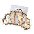 Japan Disney Store Gold Hair Claw Clip - Princess Ariel : Pearl - 2