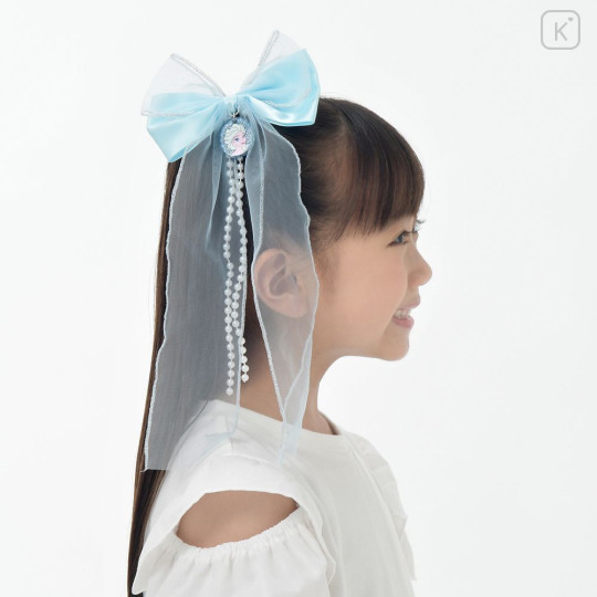 Japan Disney Store Kids Hair Clip - Frozen Elsa : Long Ribbon - 1