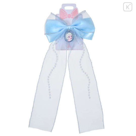 Japan Disney Store Kids Hair Clip - Frozen Elsa : Long Ribbon - 2