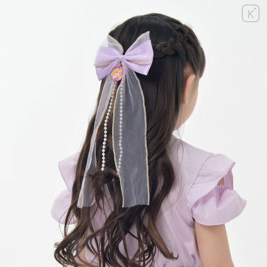 Japan Disney Store Kids Hair Clip - Rapunzel : Long Ribbon - 1