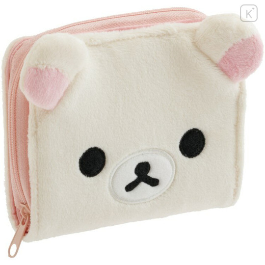 Japan San-X Bifold Wallet - Korilakkuma : Mascot Plush Face - 1